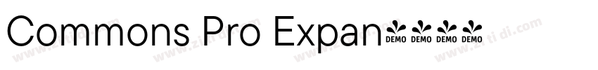 Commons Pro Expan字体转换